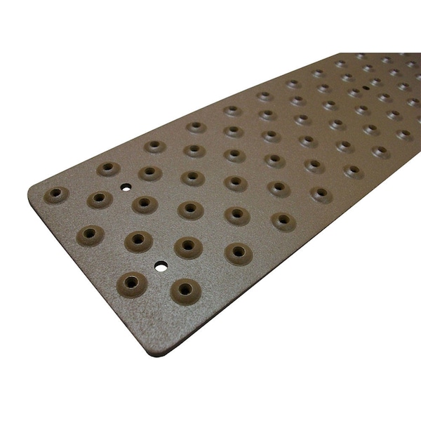 Handi Treads Non-Slip Aluminum Tread, 30in x 3.75in, Brown, incl. screws NST633730BRT - main